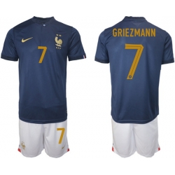 Men FIFA 2022 France Soccer Jersey 017