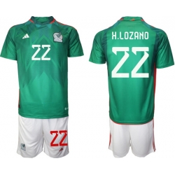 Men FIFA 2022 Mexico Soccer Jersey 004