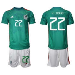 Men FIFA 2022 Mexico Soccer Jersey 035
