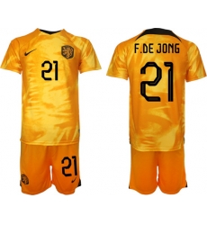 Men FIFA 2022 Netherlands Soccer Jersey 011