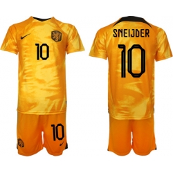 Men FIFA 2022 Netherlands Soccer Jersey 023