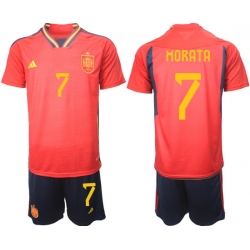 Men FIFA 2022 Spain Soccer Jersey 014
