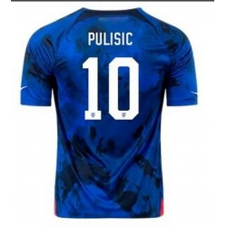 Men US 2022 FIFA Soccer Christian Pulisic Jersey Blue 003