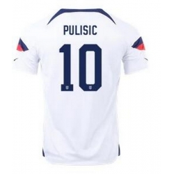 Men US 2022 FIFA Soccer Christian Pulisic Jersey White 017