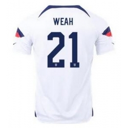 Men US 2022 FIFA Soccer Jersey White 007