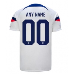Men US 2022 FIFA Soccer Jersey White Customized