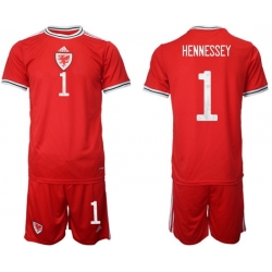 WALES 2022 World Cup Soccer Jersey #1 HENNESSEY