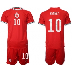 WALES 2022 World Cup Soccer Jersey #10 RAMSEY