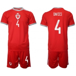 WALES 2022 World Cup Soccer Jersey #4 DAVIES
