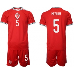WALES 2022 World Cup Soccer Jersey #5 MEPHAM