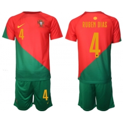 Men FIFA 2022 Portugal Soccer Red Jersey 100