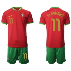 Portugal 2022 World Cup Soccer Jersey #11 B.FERNANDES RED