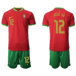 Portugal 2022 World Cup Soccer Jersey #12 JOSE SA RED