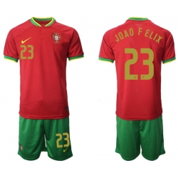 Portugal 2022 World Cup Soccer Jersey #23 JOAO F ELIX RED