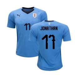 Uruguay #17 Jonathan Home Soccer Country Jersey