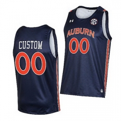 Auburn Tigers Custom Navy College Basketball 2021 22Alumni Jersey