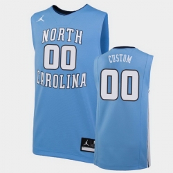 North Carolina Tar Heels Custom Carolina Blue Replica College Basketball Jersey