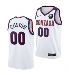 Gonzaga Bulldogs Custom 2021 Wcc Mens Basketball Conference Tournament Champions Limited White Jersey