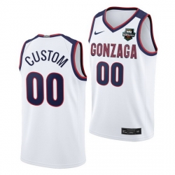 Gonzaga Bulldogs Custom 2021 Wcc Mens Basketball Conference Tournament Champions Limited White Jersey