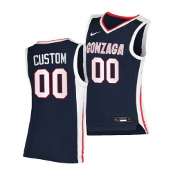 Gonzaga Bulldogs Custom Navy Elite 2020 21 College Basketball Jersey