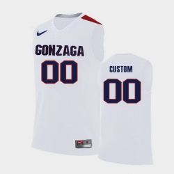 Gonzaga Bulldogs Custom White Replica College Basketball Jersey