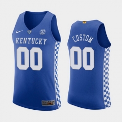 Kentucky Wildcats Custom Royal Authentic Men'S Jersey