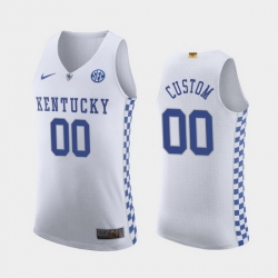Kentucky Wildcats Custom White Authentic Men'S Jersey