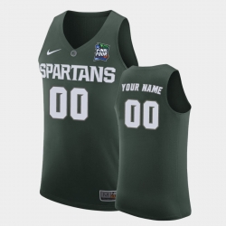 Michigan State Spartans Custom Green 2019 Final Four Replica Jersey