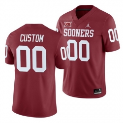 Oklahoma Sooners Custom Crimson College Football Men'S Jersey
