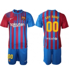 Men Barcelona Soccer Jersey 089 Customized