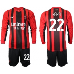 Men AC Milan Long Sleeve Soccer Jerseys 505