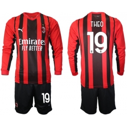 Men AC Milan Long Sleeve Soccer Jerseys 506