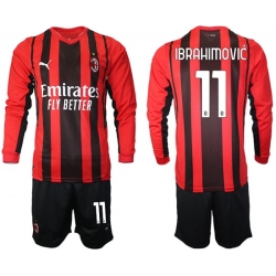Men AC Milan Long Sleeve Soccer Jerseys 508