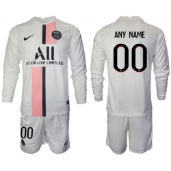 Men Paris Saint Germain Long Sleeve Soccer Jerseys 518 Customized