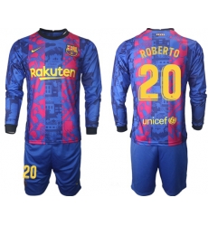 Men Barcelona Long Sleeve Soccer Jerseys 504
