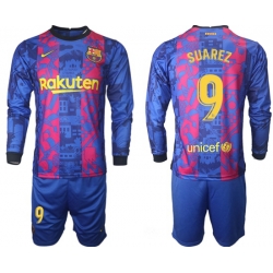 Men Barcelona Long Sleeve Soccer Jerseys 515