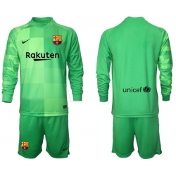 Men Barcelona Long Sleeve Soccer Jerseys 526