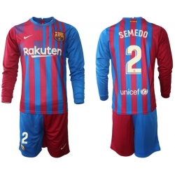 Men Barcelona Long Sleeve Soccer Jerseys 585