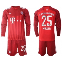 Men Bayern Long Sleeve Soccer Jerseys 542