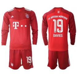 Men Bayern Long Sleeve Soccer Jerseys 544