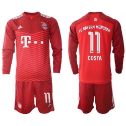 Men Bayern Long Sleeve Soccer Jerseys 545