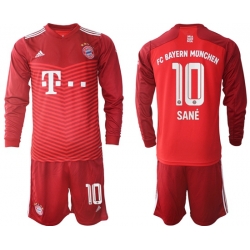 Men Bayern Long Sleeve Soccer Jerseys 546