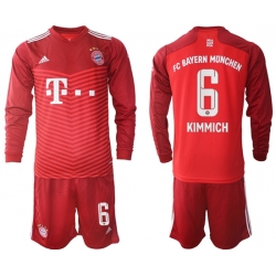 Men Bayern Long Sleeve Soccer Jerseys 550