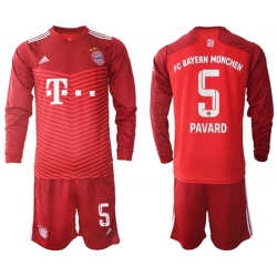 Men Bayern Long Sleeve Soccer Jerseys 551