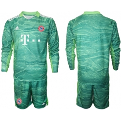 Men Bayern Long Sleeve Soccer Jerseys 555