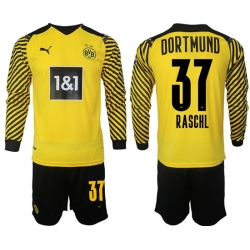 Men Borussia Dortmund Long Sleeve Soccer Jerseys 501
