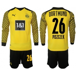 Men Borussia Dortmund Long Sleeve Soccer Jerseys 504