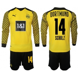 Men Borussia Dortmund Long Sleeve Soccer Jerseys 508