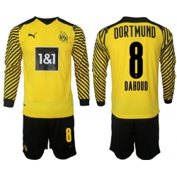 Men Borussia Dortmund Long Sleeve Soccer Jerseys 512