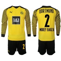 Men Borussia Dortmund Long Sleeve Soccer Jerseys 516